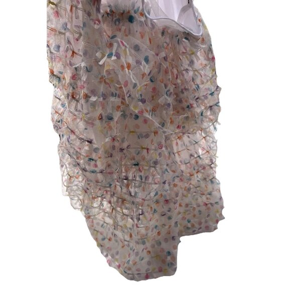 Norstrom Dot Top White Multicolor Dotted Sleeveless Women’s Sz Small NWT - Picture 11 of 13